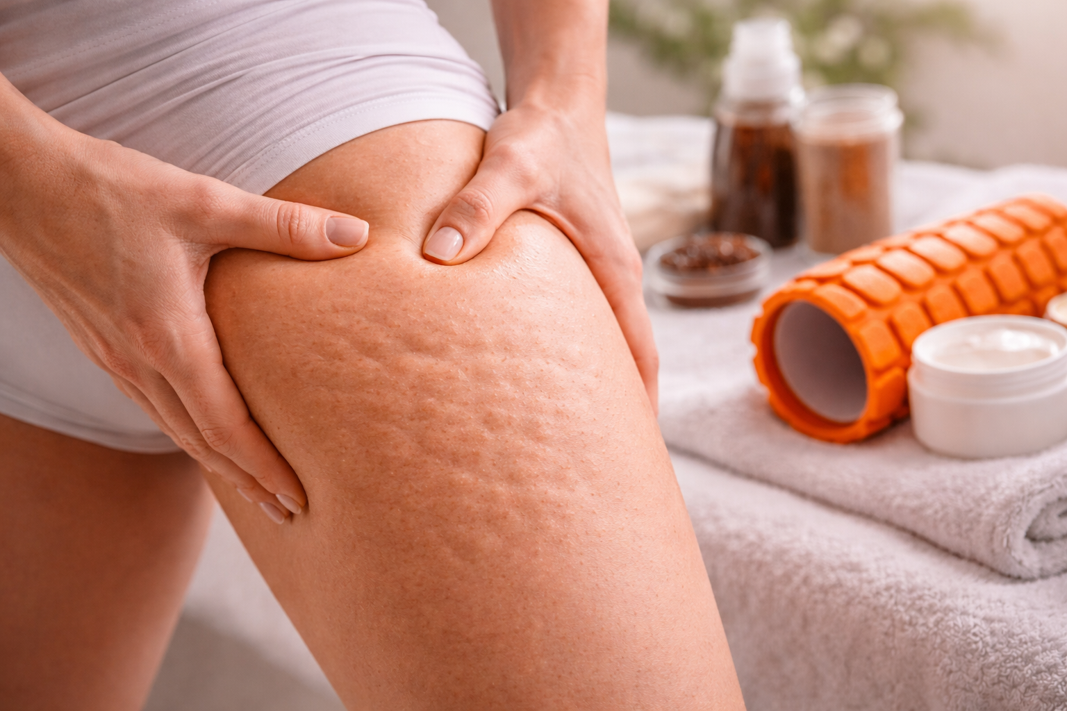 Cellulite Treatment Myths Blog graphic about common cellulite treatment myths and misconceptions in Houston